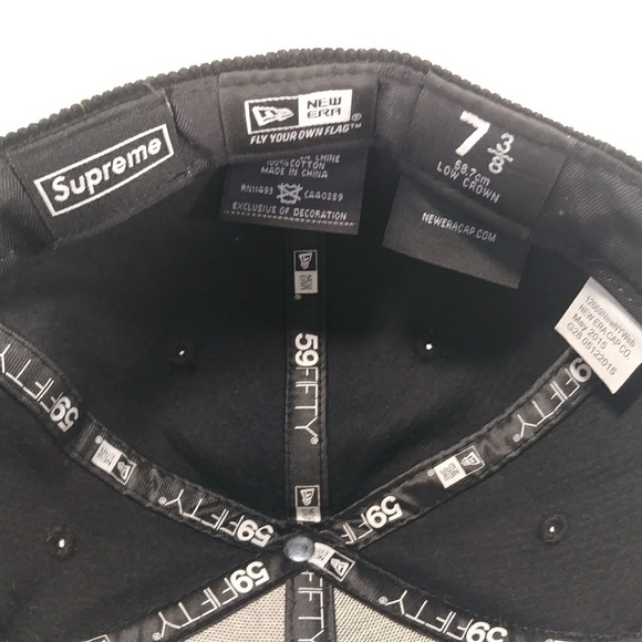 Rare Supreme Unisex Corduroy Box Logo New Era Cap - Picture 7 of 7